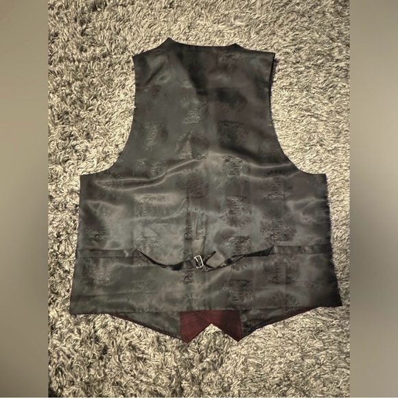 Men Italian maid statement Stylish Plaid Double-Breasted Vest - Picture 5 of 5